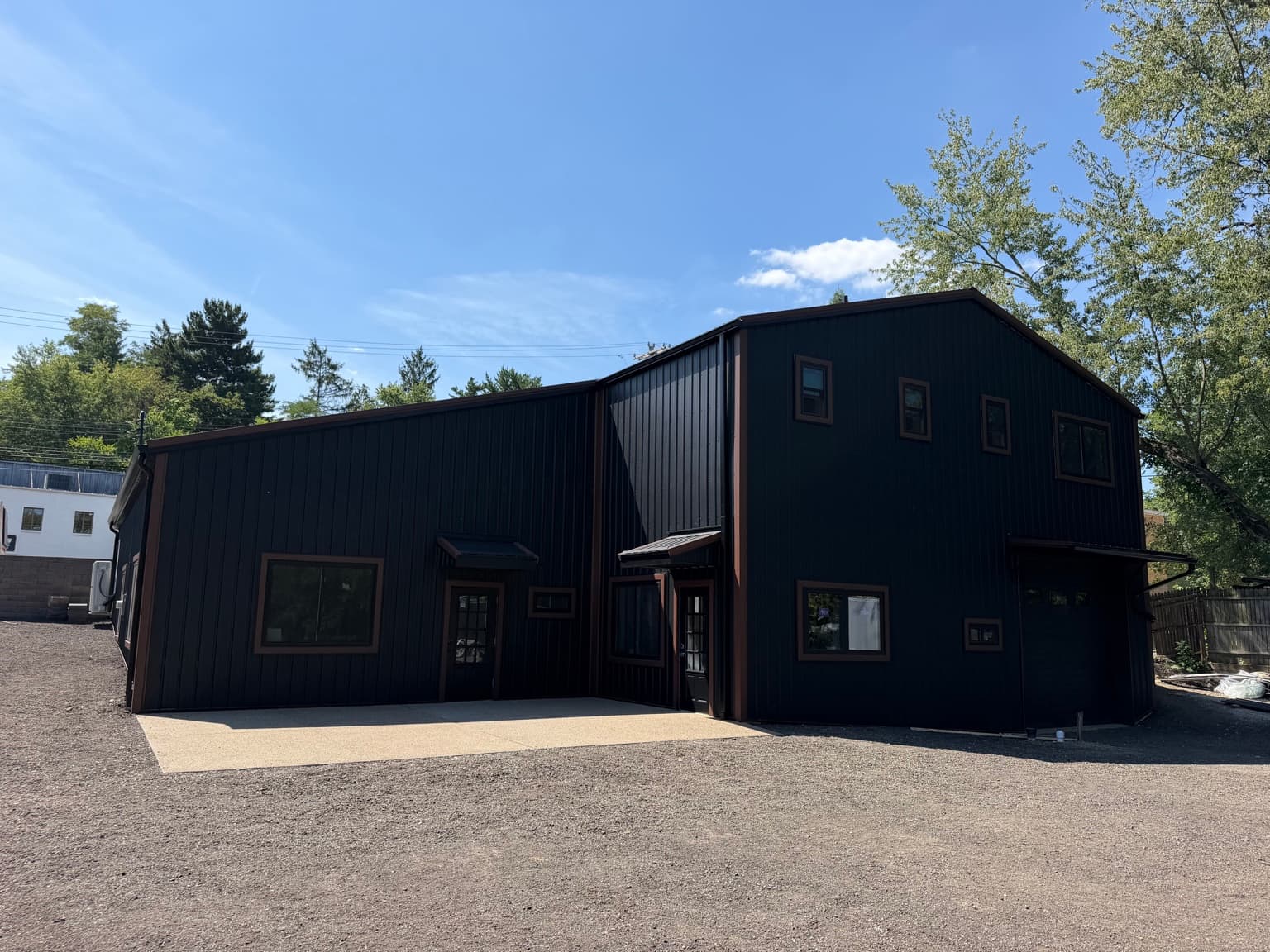Completed Heritage Build Group black metal exterior